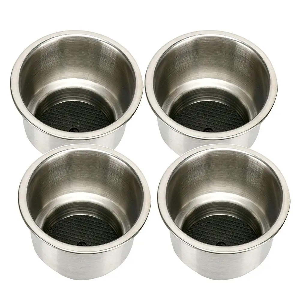 Portavasos de acero inoxidable para barco con soporte y drenaje - imagen 5