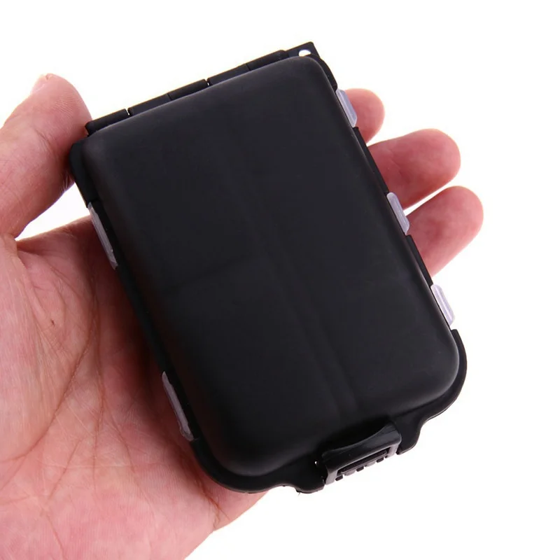 FLYSAND-Mini caja de almacenamiento de 10 compartimentos, aparejos de Pesca, cebo de Pesca, cuchara, gancho, caja de cebo, caja de dispositivos para Pesca - imagen 5