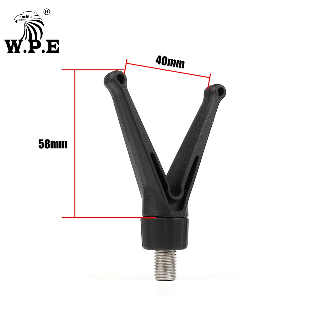 W.P.E-Cabezal de soporte para caña de pescar, soporte para caña de pescar en forma de V, aparejos de pesca de carpa, 2 unids/lote - imagen 2