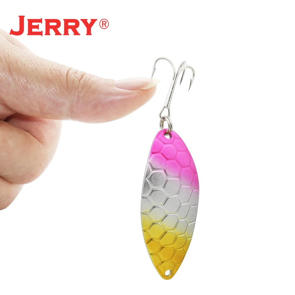 Jerry Armor-SEÑUELOS duros de Metal para pesca, Wobblers artificiales para Trolling, Jigging, trucha, lubina, Lucio con gancho triple - imagen 4