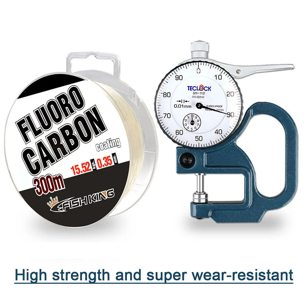 Línea de pesca de fluorocarbono de fregadero completo, 300m, 0,30mm-0,50mm, 100% monofilamento, líneas de pesca de carpa, líder, línea de fibra de carbono japonesa - imagen 3