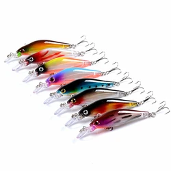 Señuelos de Pesca de pececillos, cebos artificiales de plástico duro, Crankbait Wobblers, Lucio, aparejos de Pesca, 1 piezas, 8,3 cm, 6,2g