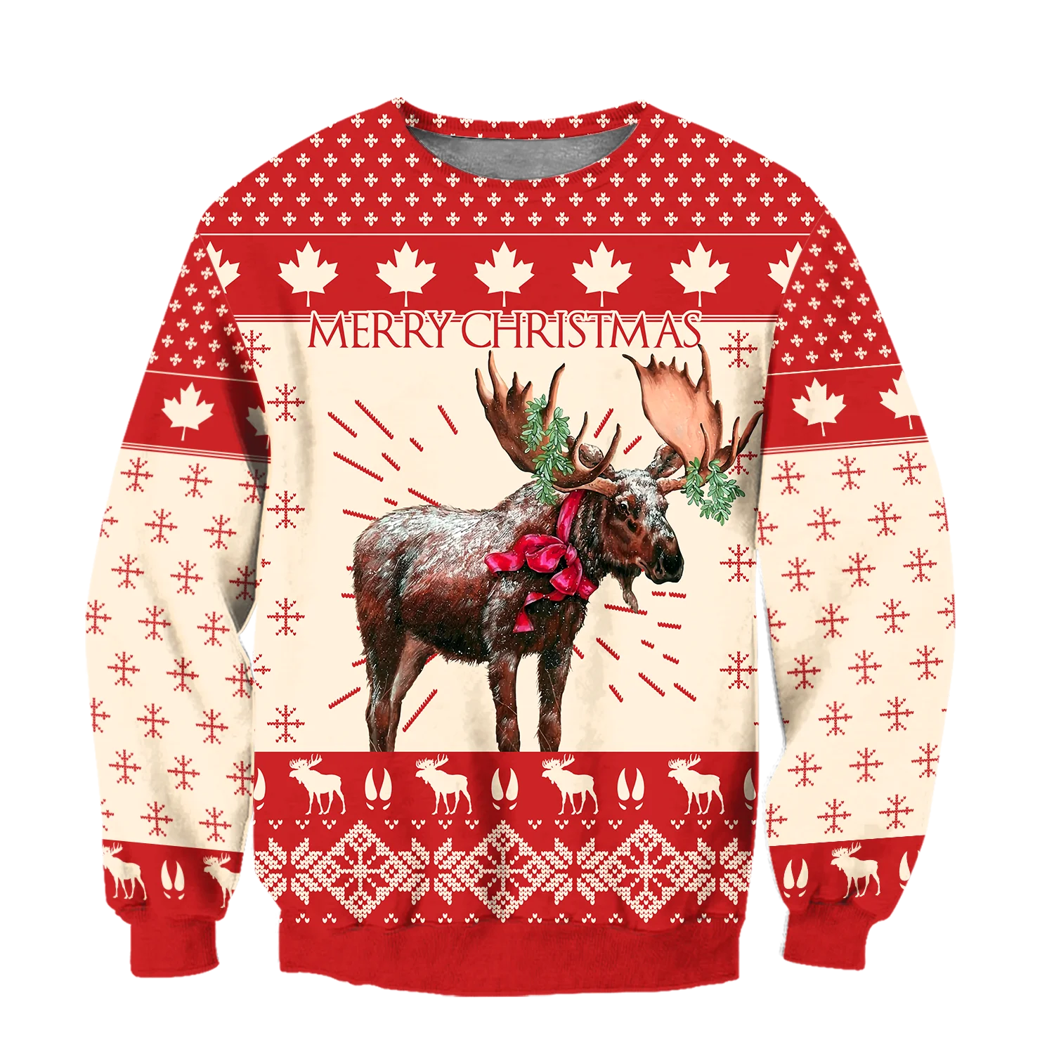 Navidad Reno 3D impreso Unisex Deluxe Sudadera con capucha Feliz Navidad hombres sudadera Zip pulóver chaqueta Casual chándal KJ0286 - imagen 3