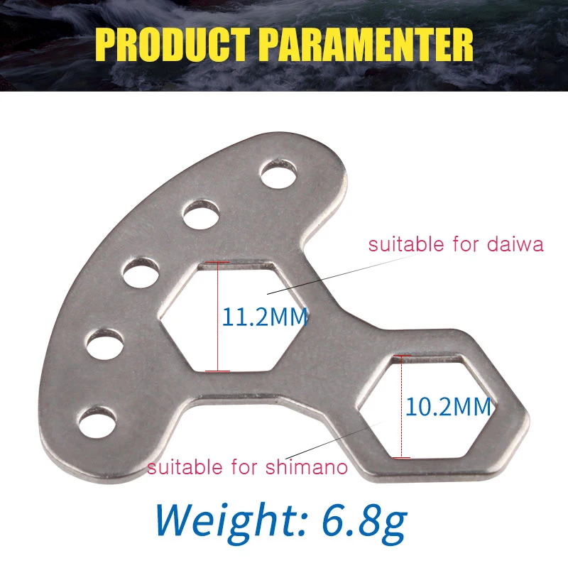 Herramienta de carrete de pesca RUKE, mango de carrete de pesca portátil M7/M8, herramienta de extracción de tornillo, tapas de perilla, herramienta abierta, accesorio de carrete de pesca - imagen 2