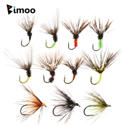 Bimoo Pack 6 Moscas Artificiales #12 – Ninfa, Emerger y Hackle para trucha