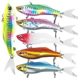 Señuelo vibratorio sinking con aletas para lubina – Anzuelos triples