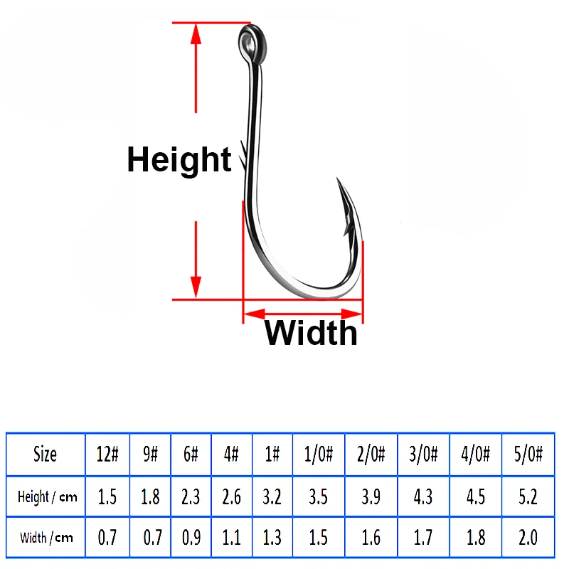 Anzuelo de pesca de acero de alto carbono, 50 unids/caja, con púas, serie 10 en anzuelos de mosca, soporte de cebo de gusano para pesca, accesorios de señuelo de agujero - imagen 2