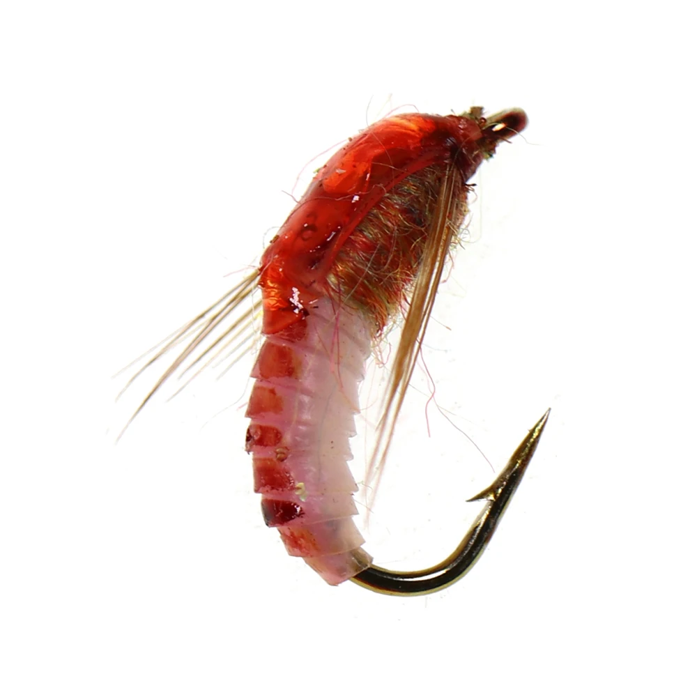 ICERIO-señuelo de gusano Brownback, ninfa, Mosca, trucha, pesca, 3 uds. - imagen 3