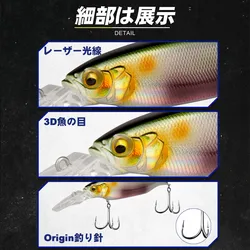 Minnow D1 Wobbler flotante - Señuelo de pesca efectivo