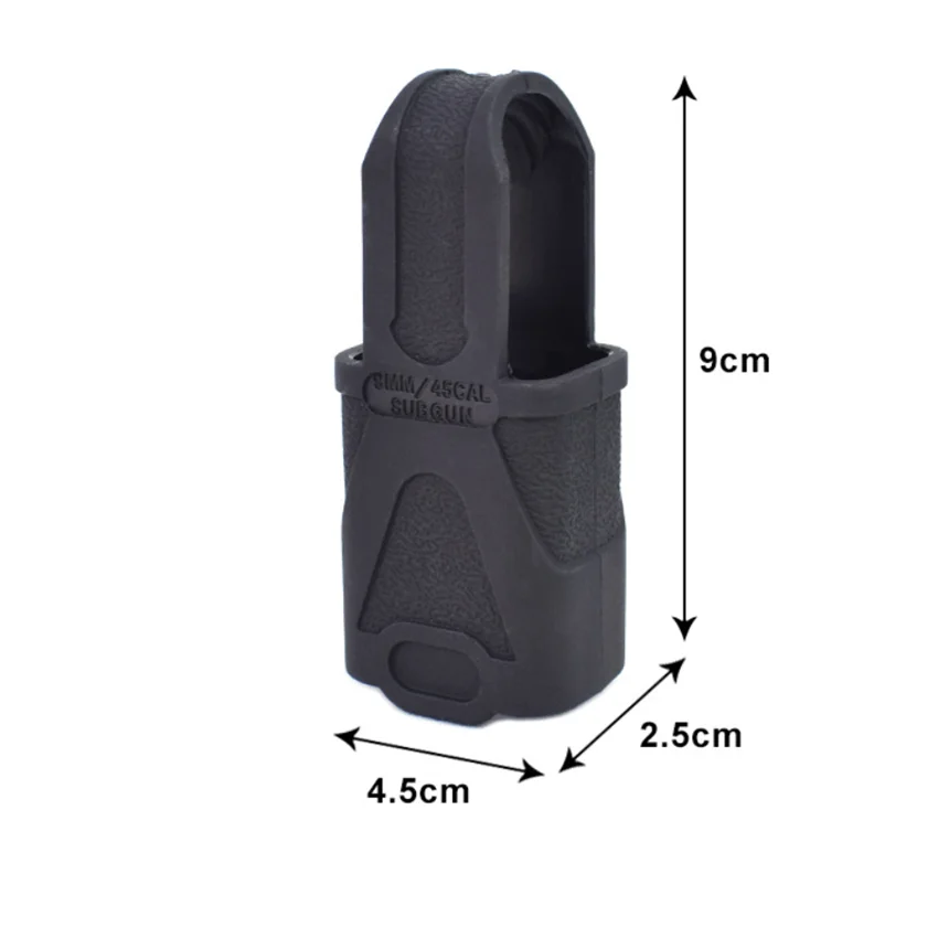 Color barro negro 9mm revista manga de goma de extracción rápida revista Mp5 manga táctica de extracción rápida manga convexa triangular - imagen 4