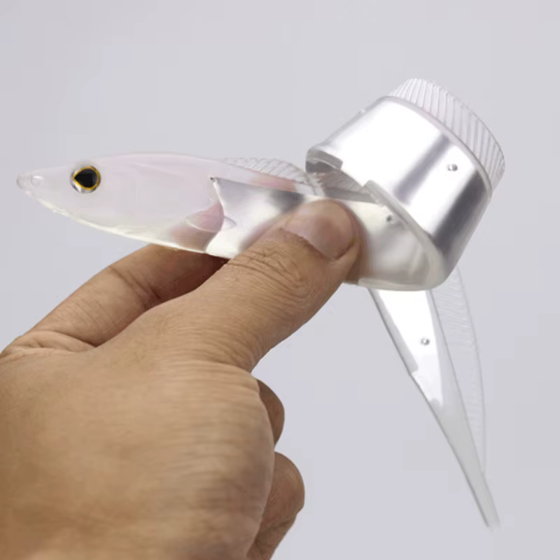 Señuelo de pez espada transparente, cebo biónico de pesca en agua salada, Reflector incorporado, 15cm/20cm, 2 unidades por juego - imagen 3