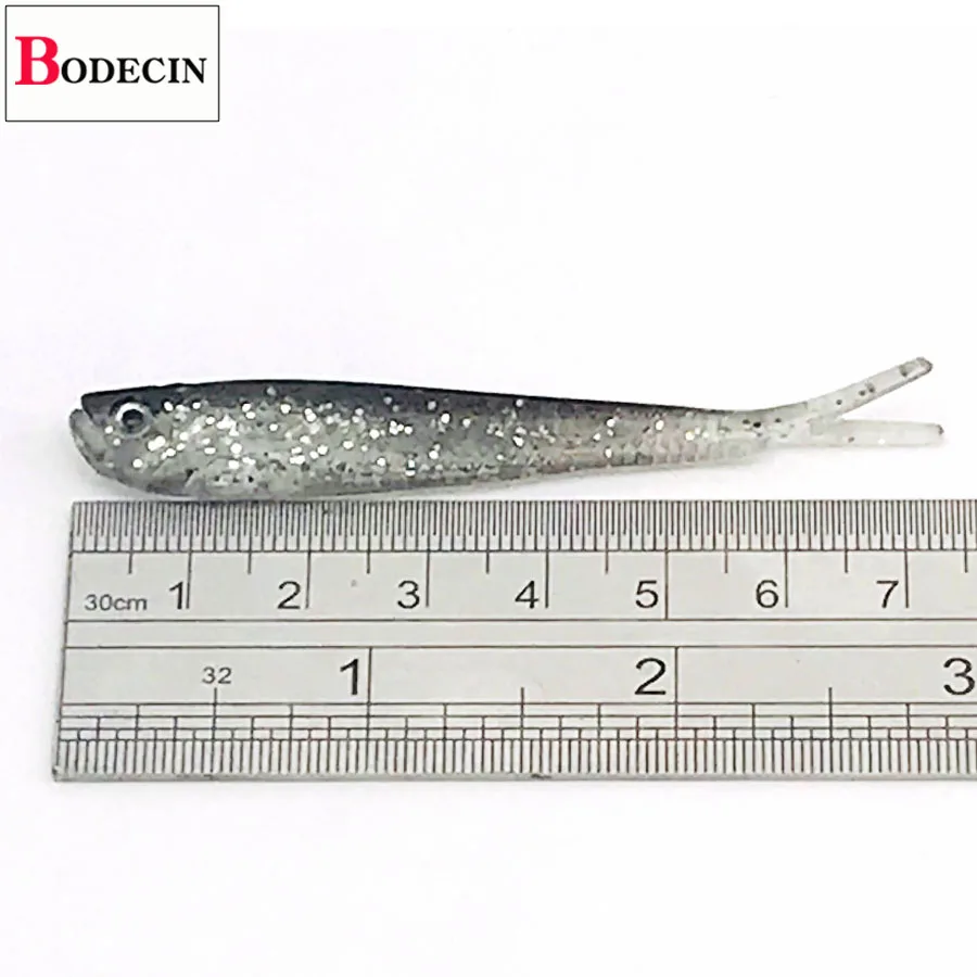 BODECIN-Wobblers/traje para cebo de Pesca, Señuelos blandos para pesca de curricán, Lucio, trucha, carpa, sábalo, Jerkbait, cebos falsos/artificiales de invierno, 10 piezas - imagen 4
