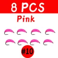 8pcs pink size 10