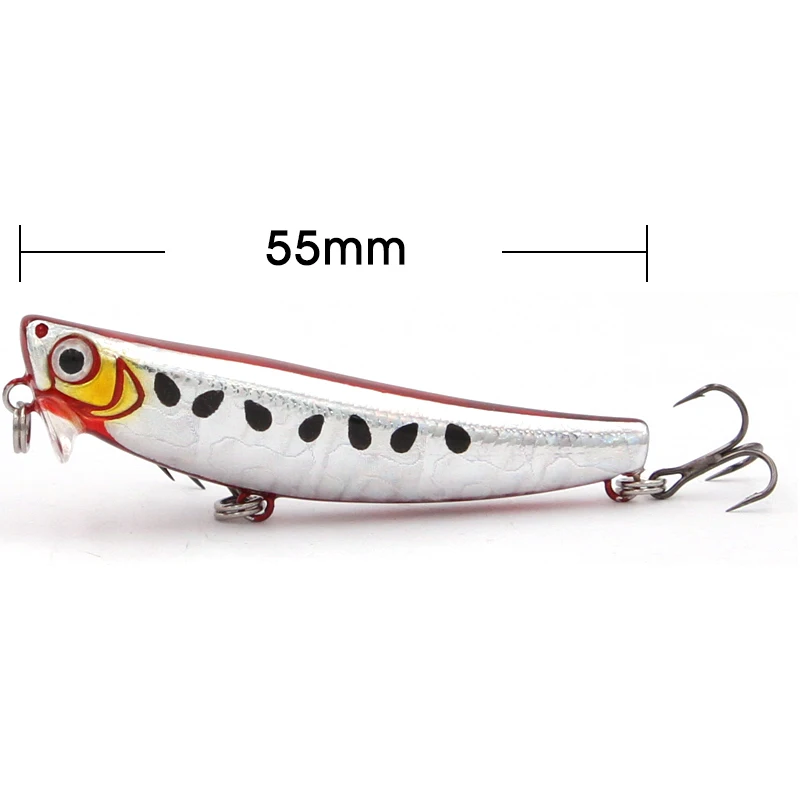 Cebo de pesca duro de pececillo que se hunde, Wobbler de calidad, Señuelos de Pesca de lubina y Lucio, 55mm, 5,5G, nuevo - imagen 5