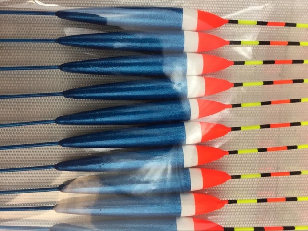 Boya flotante King para Pesca, 7 estilos de tamaño, colores mezclados, 10 unids/lote - imagen 2