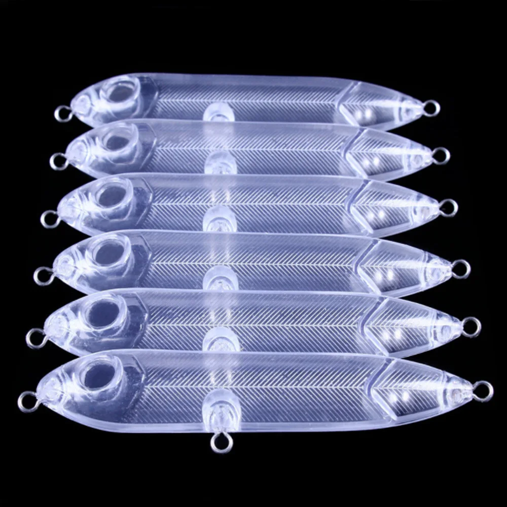 Señuelo tipo lápiz Topwater, 10cm, 12g, sonajero, caminar al perro, Pesca, Wobbler, Pesca, Spook, cebo para superficie, cuerpo en blanco sin pintar - imagen 4