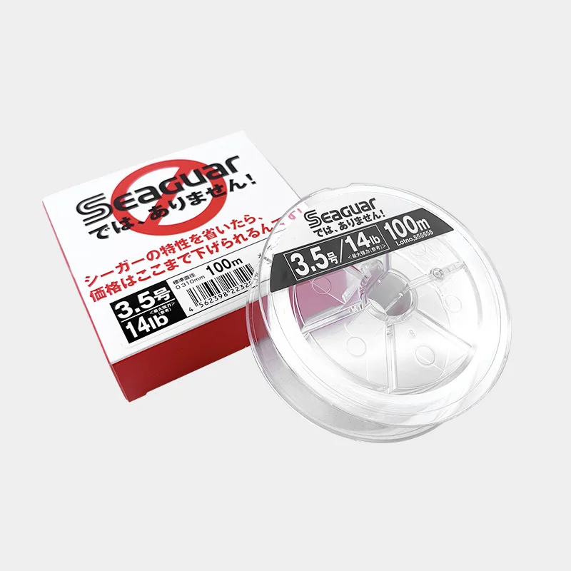 SEAGUAR-Etiqueta blanca para línea de pesca, líneas de pesca de fluorocarbono, 4LB-20LB, 100M - imagen 4