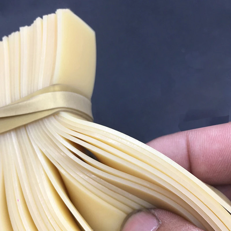 Banda de goma plana para tirachinas, 6 piezas, 0,6-1,4mm, accesorios de tiro - imagen 3