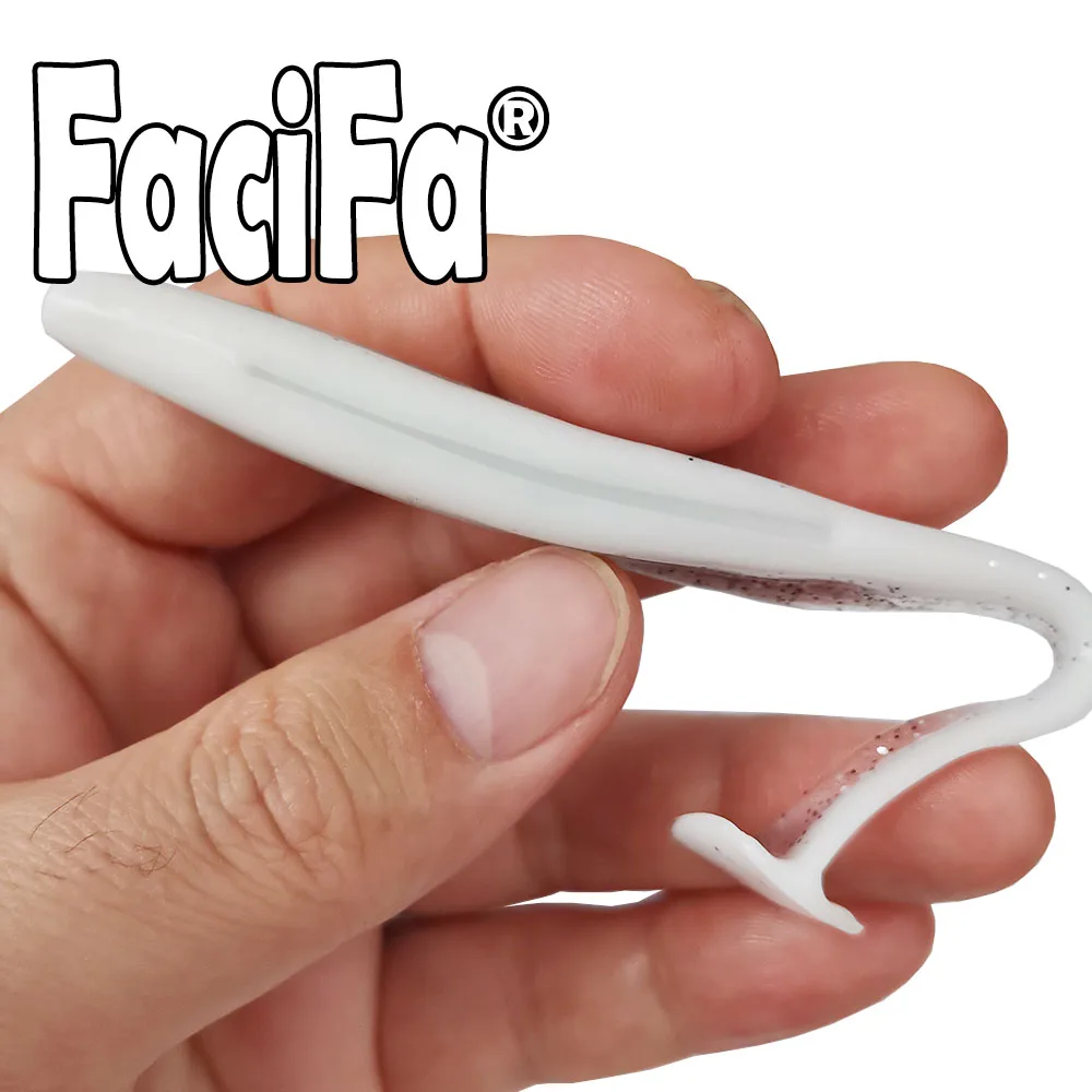 50 Uds señuelo suave cebo de silicona Shad Wobbler señuelo de pesca gusano de mar Swimbait Streamer señuelo de silicona spinnerbait accesorios de pesca - imagen 3