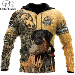 Sudadera de Caza con Capucha y Cremallera – Estampado 3D Faisán Unisex