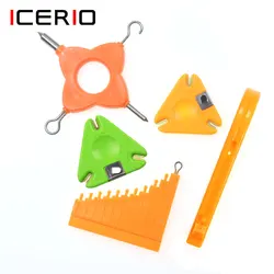 ICERIO-Herramienta de pesca de carpa, 1 piezas, 4 en 1, multiextractor, calibrador de pelo, herramienta de aparejo Chod, accesorios de pesca de carpa, cortador de línea