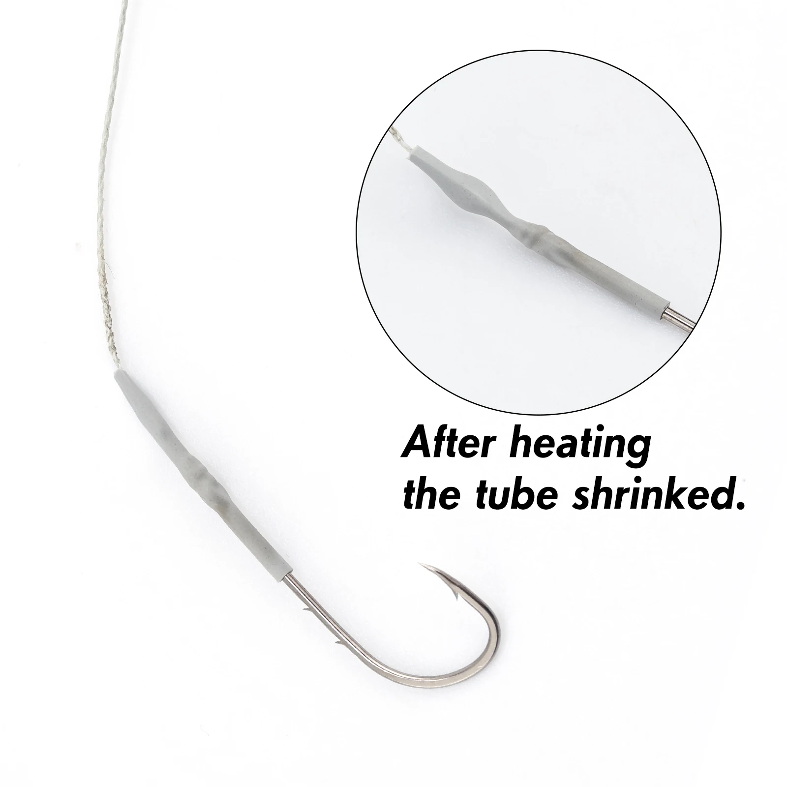 Tubos termorretráctiles de silicona mate para pesca de carpa, accesorios de pesca de carpa, 20/100 piezas, aparejo de pelo, Terminal de aparejo - imagen 5