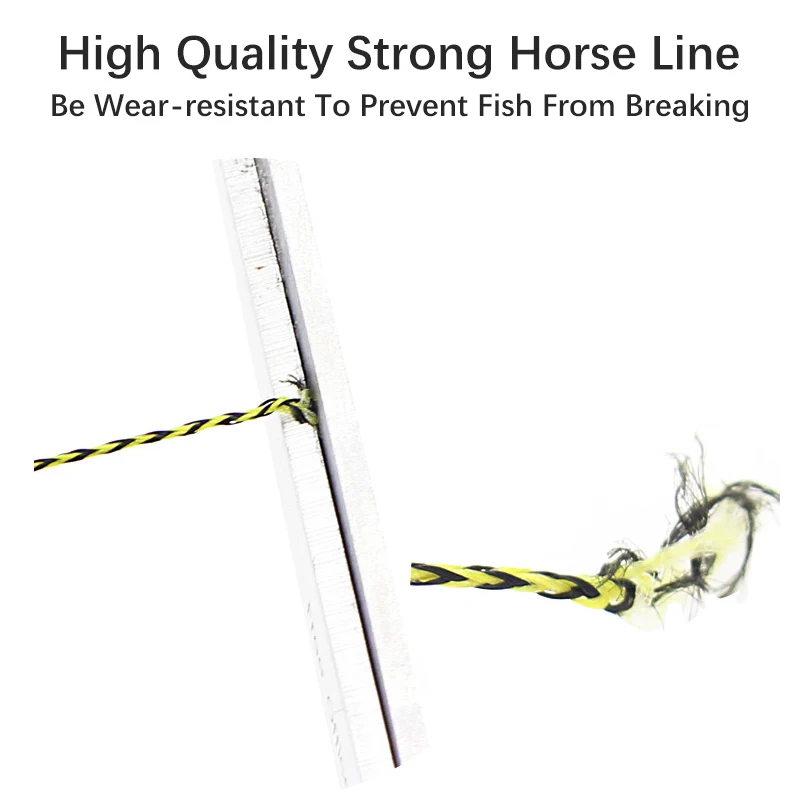 Mosodo-anzuelos de pesca de carpa, 1 unidad, 5m, 25lb, 35lb, 45lb, gancho trenzado verde, línea de enlace, aparejo de 8 hebras - imagen 3