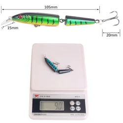 Señuelo Wobblers plástico 10,5 cm para trucha, lubina y lucio