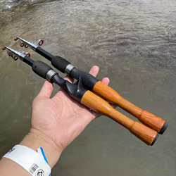 Caña Baitcasting carbono viaje ligera – Acción medio para vinilos