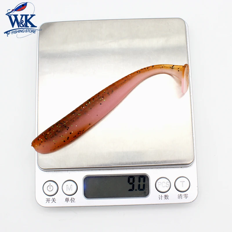 W & K Marca de Accesorios de Pesca de Agua Dulce Señuelo Suave 4.7 pulgadas 5 unids/bolsa Spiner Leurre Alimentador Walleye Caliente 2017 J1604-012 - imagen 4