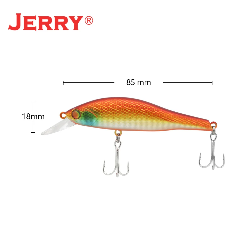 Jerry-SEÑUELOS DE PESCA DE piscardo de mar, cebos artificiales Wobbler para lubina y Lucio, Jerkbait de buceo profundo, 85mm, 10,8g - imagen 5