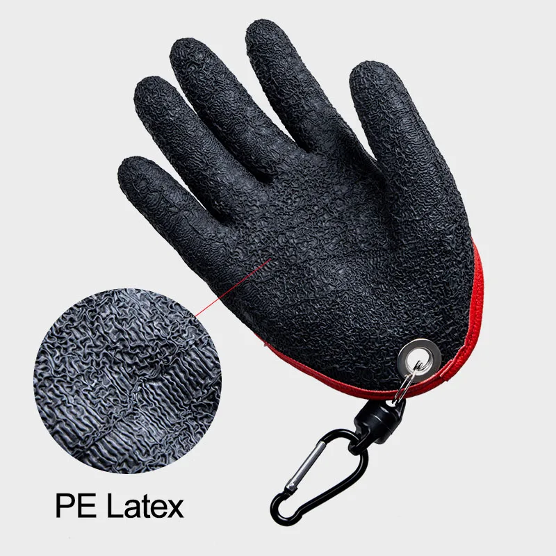 Guantes de pesca antideslizantes de látex para francotirador, guante impermeable, herramientas de pesca al aire libre con liberación magnética - imagen 3