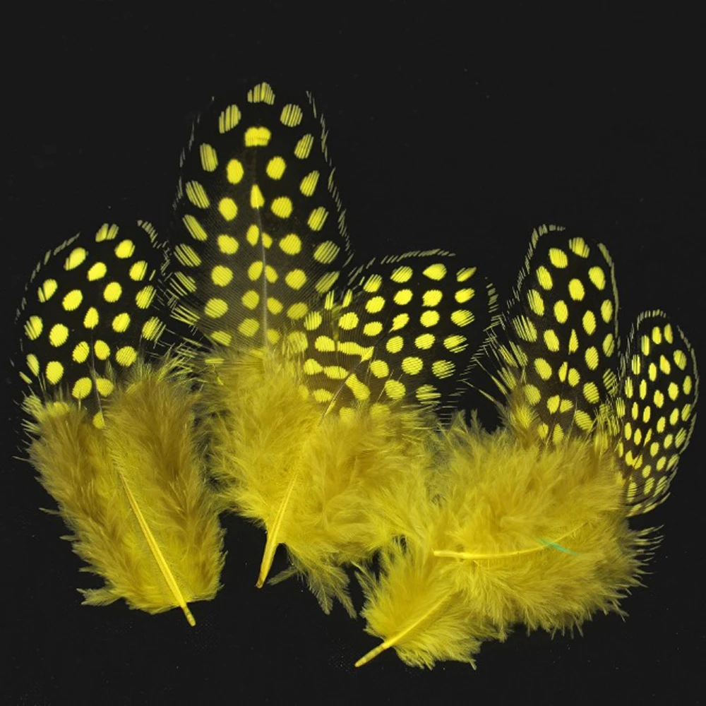 ICERIO-50 piezas de colores mezclados, plumas de gallina, Perla de Guinea, moscas, cola de mejillas, serpentinas, mojado, seco, Material para atar moscas