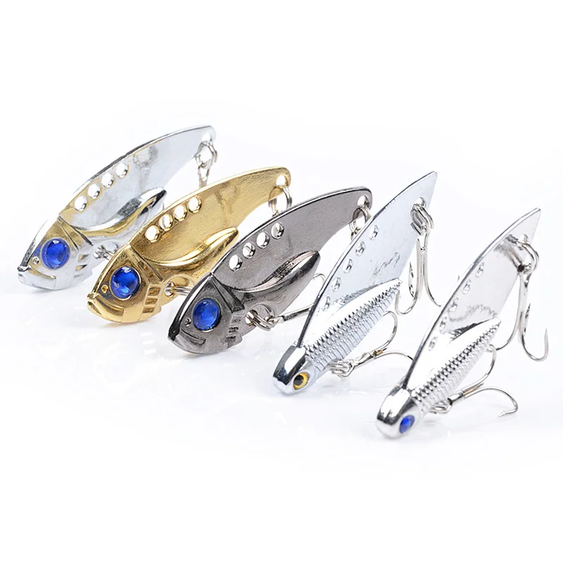 Señuelos de Pesca de Metal VIB, 55mm, 11g, vibraciones vívidas, señuelo de cuchara, cebo de pesca de lubina, cebo duro Artificial, aparejos de señuelo de Cicada, 1 ud. - imagen 2