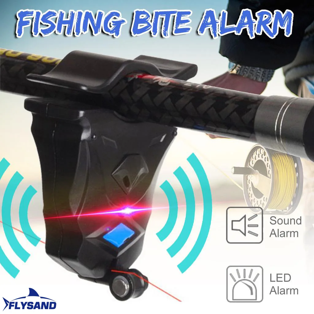 FLYSAND-alarmas de picadura de pesca, indicador electrónico sensible de alarma de pesca, zumbador para exteriores, alerta de picadura de pescado, herramienta de pesca - imagen 4