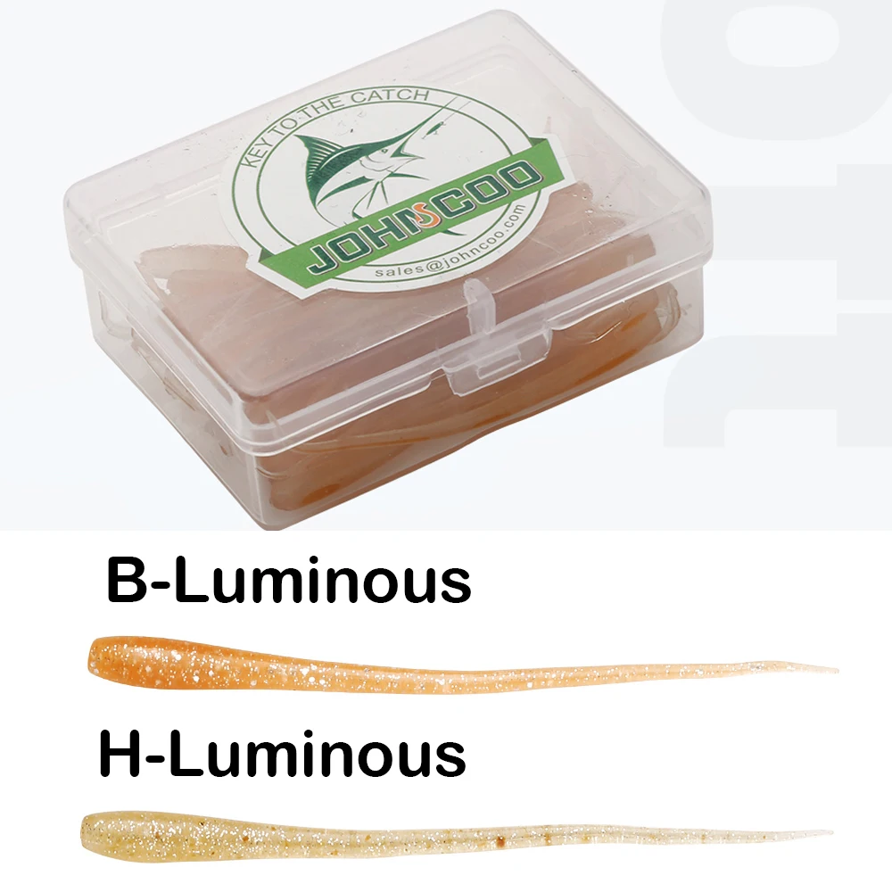 JOHNCOO 50 unids/caja gusano suave señuelo de pez roca 65mm 0,34g océano señuelo de roca pescado blando Wobblers carpa Pesca Peche cebo suave Jig señuelo - imagen 2