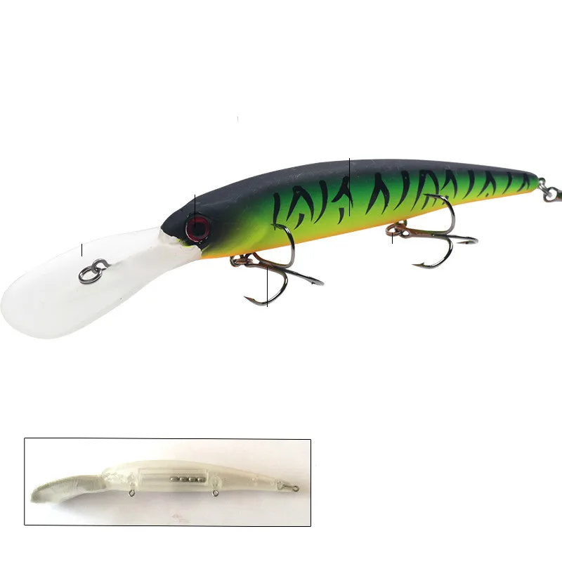 Señuelo De Pesca De pececillos, anzuelo Artificial triple, calamar telescópico, cebo duro De 16cm, 19G, 10 unids/lote - imagen 5