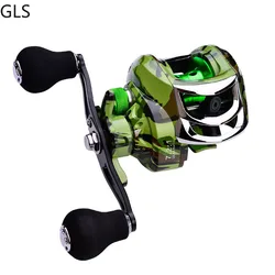 Carrete Baitcasting 7.2:1 con mango EVA – 10KG arrastre, freno magnético