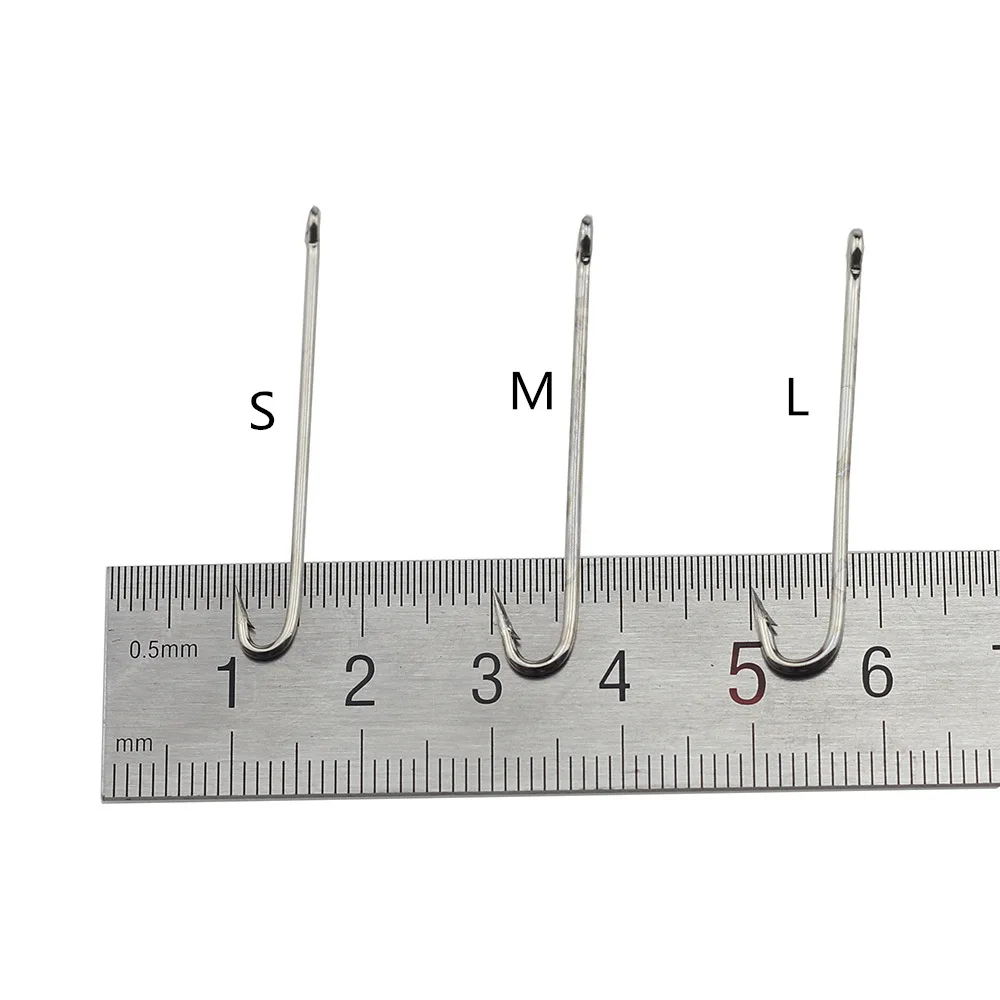Anzuelos de pesca de caña larga y recta, ganchos de púas de acero al carbono, Monopterus, anzuelo de Anguila y Tortuga, 30 unids/lote - imagen 3