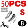 50PCS S B Silver