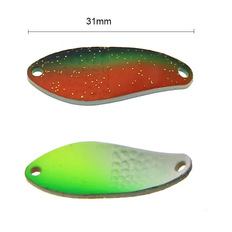 HISTOLURE-señuelo de pesca con cuchara, 3,4g, 31mm, cebos de lentejuelas, cebo para trucha, cuchara, señuelo de Metal, anzuelo único, cebo Artificial - imagen 5