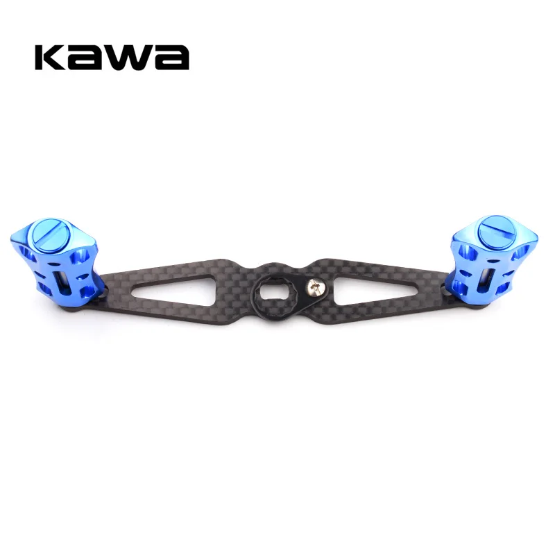 Kawa 1pc mango carrete fibra carbono con perilla aleación basculante