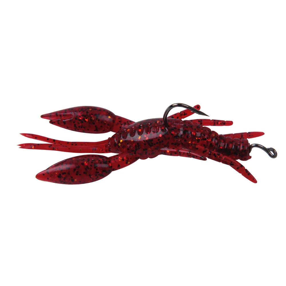 Shaddock-señuelo de pesca suave de 4 piezas, 8cm, 5,2g, de goma, para pesca de lubina, gusano de langosta Artificial - imagen 5