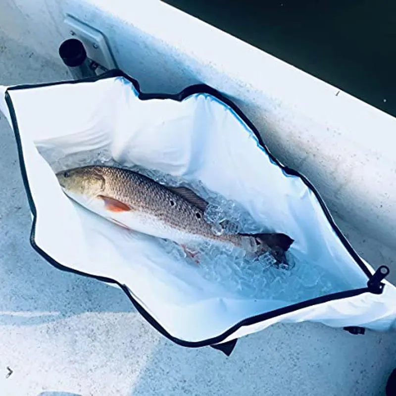 Bolsa térmica aislante de 40x17 pulgadas para almacenamiento de peces, bolso grande a prueba de fugas, portátil, resistente al agua, aparejos de pesca