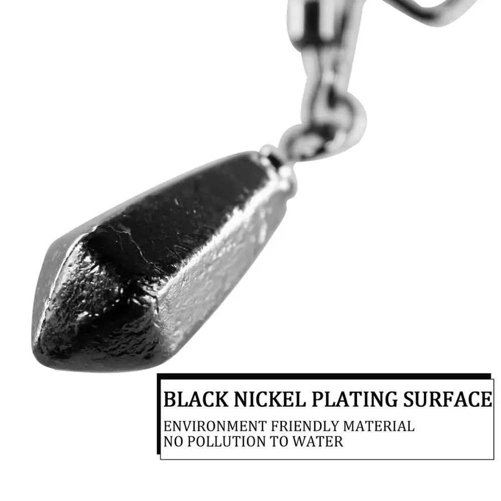 THKFISH 10 Uds ganchos compensados con plomo de peso 5g 7g 10g 14g gancho de púas compensado de manivela ancha para señuelos blandos ganchos de tiro caído - imagen 4