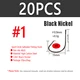 20pcs Size 1 Black