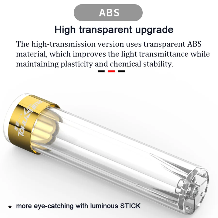 Soporte transparente para caña de pescar, accesorio ABS + acero inoxidable, para caña de pescar nocturna, fácil de usar - imagen 4