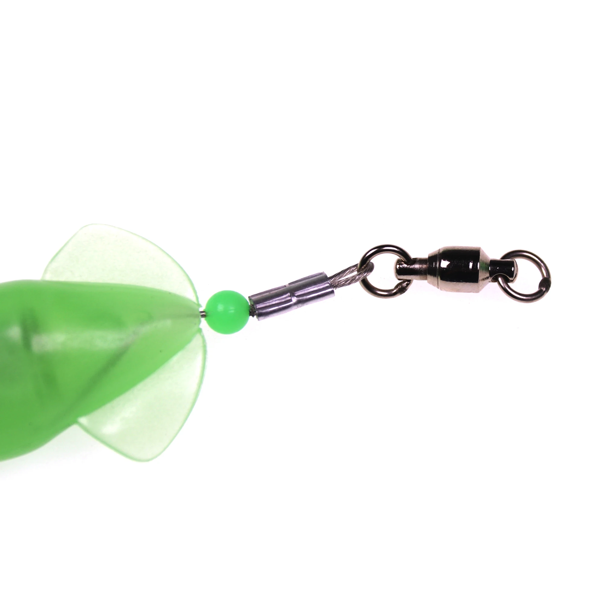 Bimoo-señuelo luminoso de calamar para pesca en agua salada, luz LED de doble tentación, cebo de Pesca de Mar suave con gancho, blanco, rojo, 1 unidad, 12cm - imagen 4