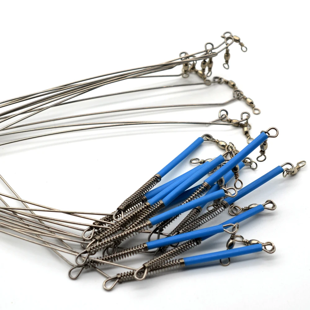 MNFT 30 Uds. Accesorios de pesca en el mar de equilibrio especial sedal de pesca booms doblados conector giratorio líder de alambre inoxidable - imagen 5