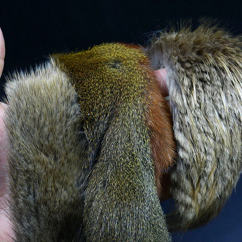 Royal Sissi-pelo corto y peludo de piel, conjunto de pelos y pieles de ardilla, Castor y muskrat, pelo corporal con pelos protectores - imagen 2